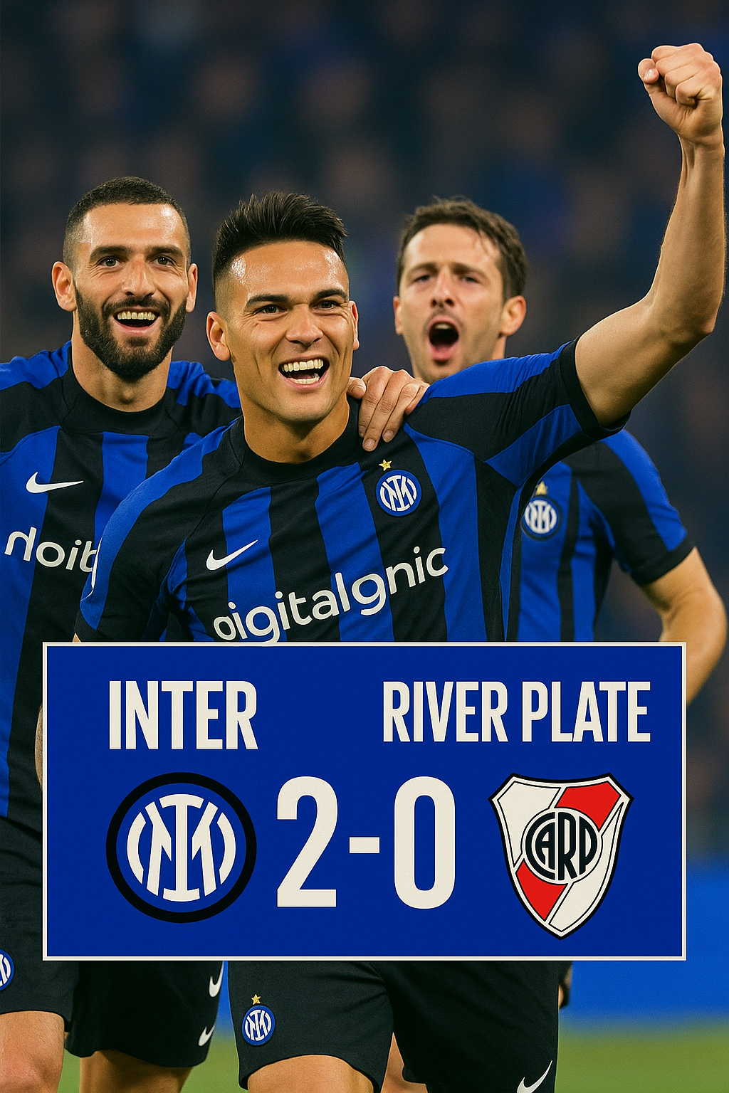 Inter Milan Tundukkan River Plate dengan Skor Meyakinkan 2-0